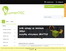 Tablet Screenshot of lumentec.pl